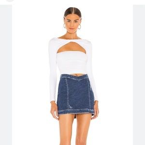NWT retrofete Wesley denim skirt